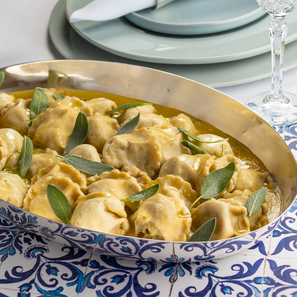 Ravioli de Brie e Pera